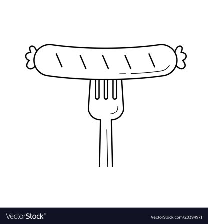 Колбаса раскраска