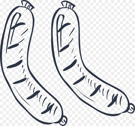 Раскраска сосиска в тесте