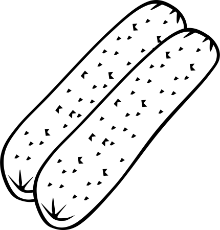 Раскраска колбаска