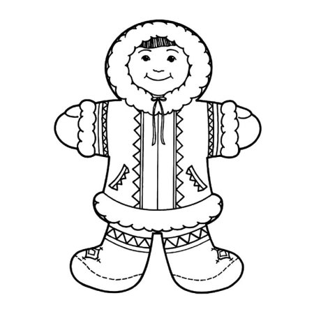 Раскраска народы севера