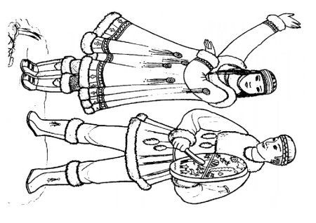 Раскраска народы севера