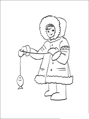 Ханты раскраска для детей