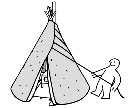 Чум жилище оленеводов схема