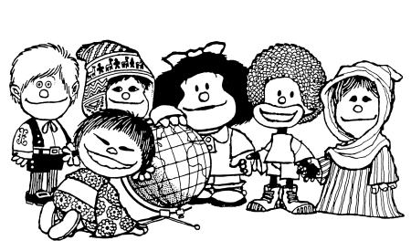 Раскраска Дружба народов для детей