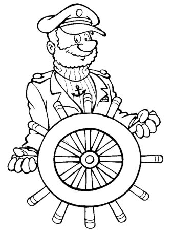 Раскраска моряк