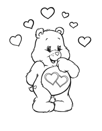 Раскраска. Медвежонок