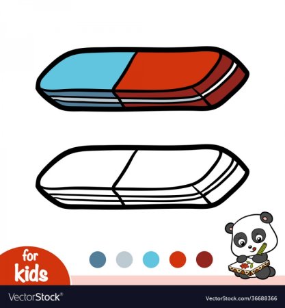 Ластик раскраска для детей