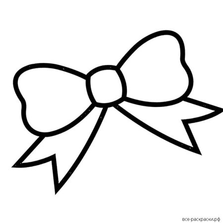 Бантик трафарет
