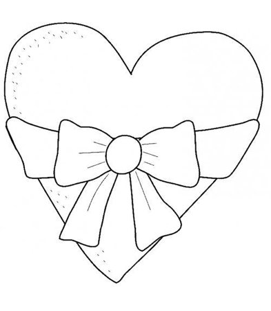 Бант раскраска для детей