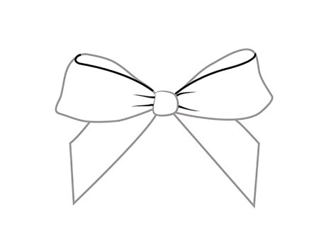 Бантик раскраска для детей