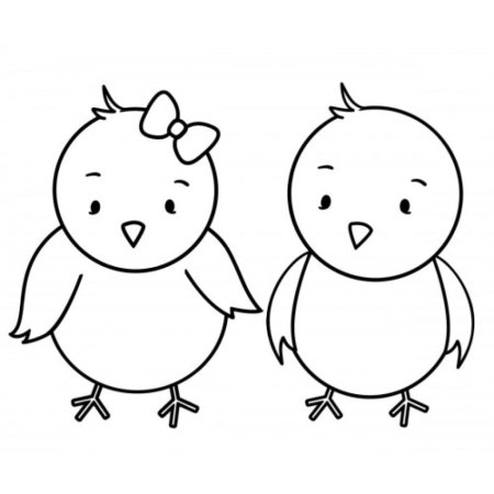 Цыпленок для раскрашивания