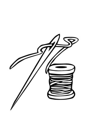 Нитки раскраска для детей