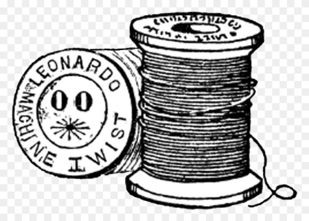 Катушка ниток силуэт