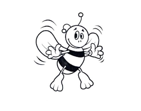 Раскраска пчёлка для детей