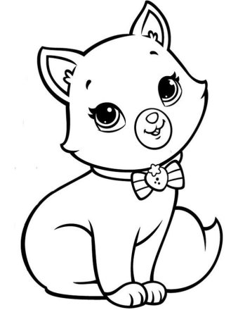 Кошки. Раскраска