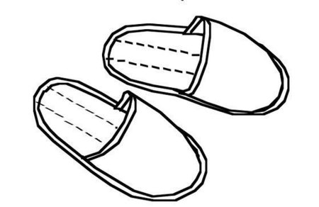 Тапочки раскраска для детей