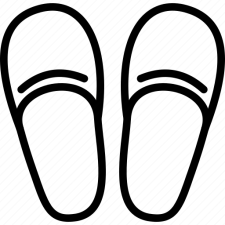 Тапки раскраска для детей