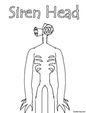 Siren head раскраска