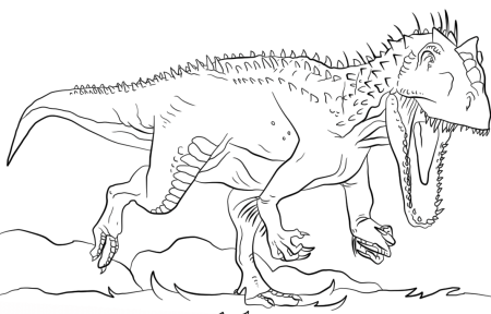Tyrannosaurus Rex раскраска мир Юрского периода