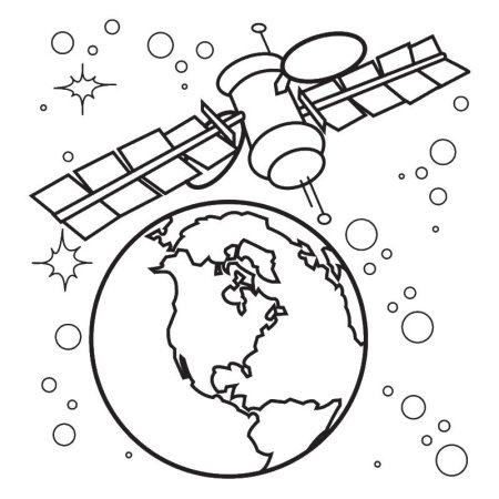 Космос раскраска для детей