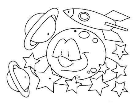 Раскраска космонавтика