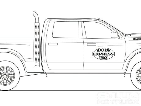 Dodge Ram 3500 раскраска