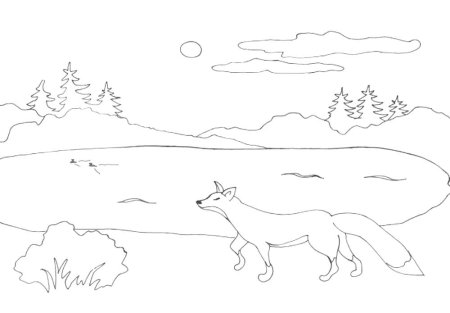 Мамин Сибиряк серая шейка раскраска