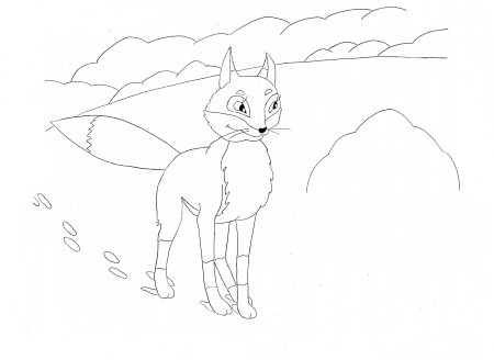 Серая шейка раскраска для детей