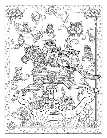 Городецкая росписьскраска