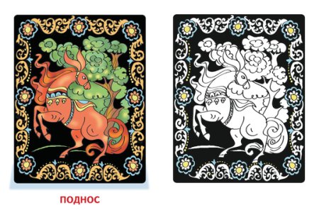 Городецкая, Палехская, Хохломская роспись