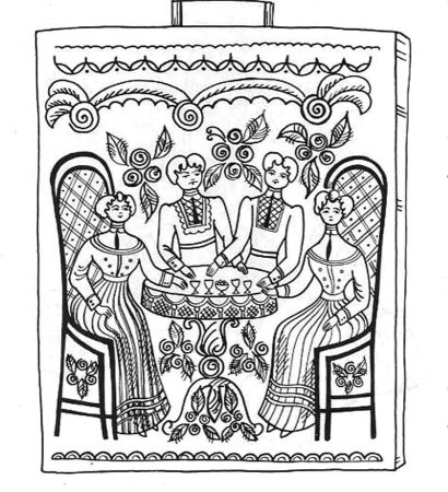 Раскраски антистресс русские мотивы