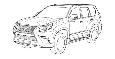 Раскраска Lexus lx570