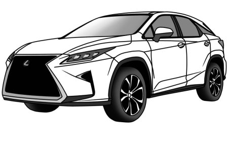 Раскраска Лексус РХ 300