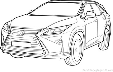 Раскраска Лексус LX 570