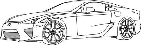 Раскраска Лексус LX 570