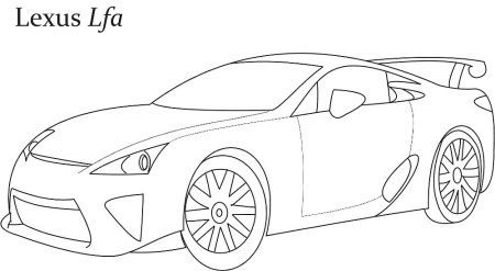 Раскраска Лексус LX 570