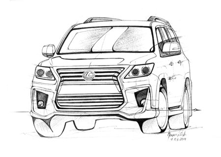 Габариты Лексус РХ 300 2020