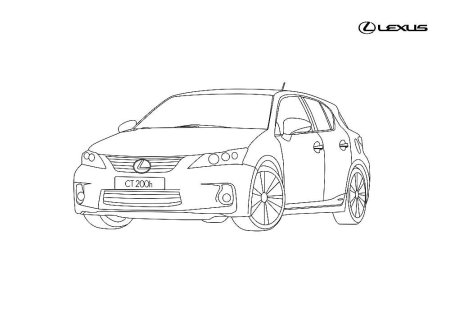 Раскраска джип Тойота ленд Крузер