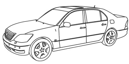 Раскраска Лексус РХ 300