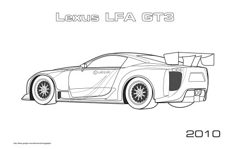 Раскраска Лексус LS 430