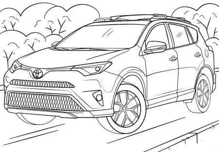 Раскраска Лексус РХ 350