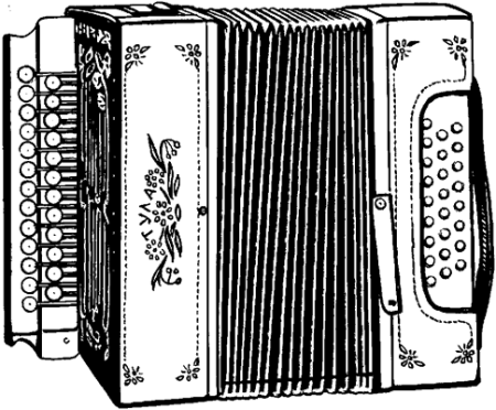 Гармошка раскраска для детей