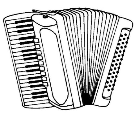 Гармошка раскраска для детей