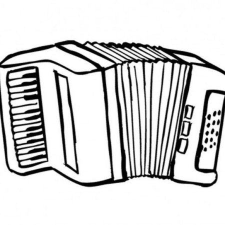 Гармонь рисунок