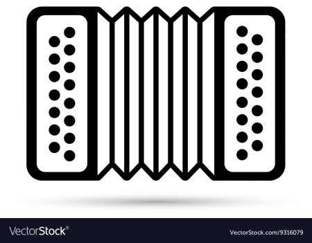 Гармонь раскраска для детей