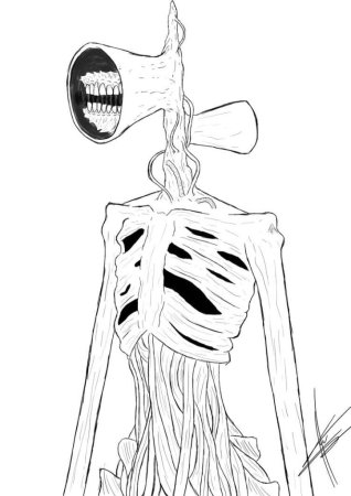 Сирена головой раскраска