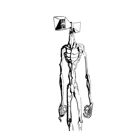 Сиреноголовый монстр раскраски