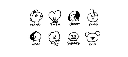 БТС 21 персонажи