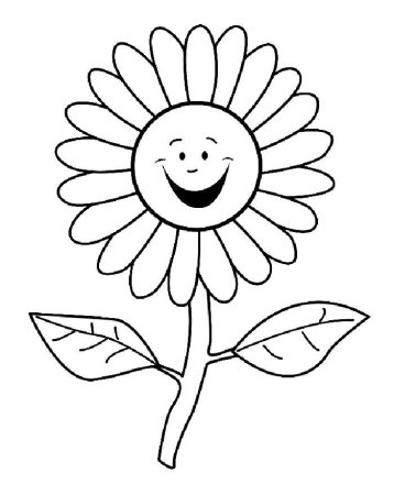 Раскраска цветочек