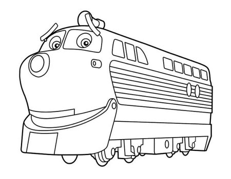 Раскраска паровозики из Чаггингтона